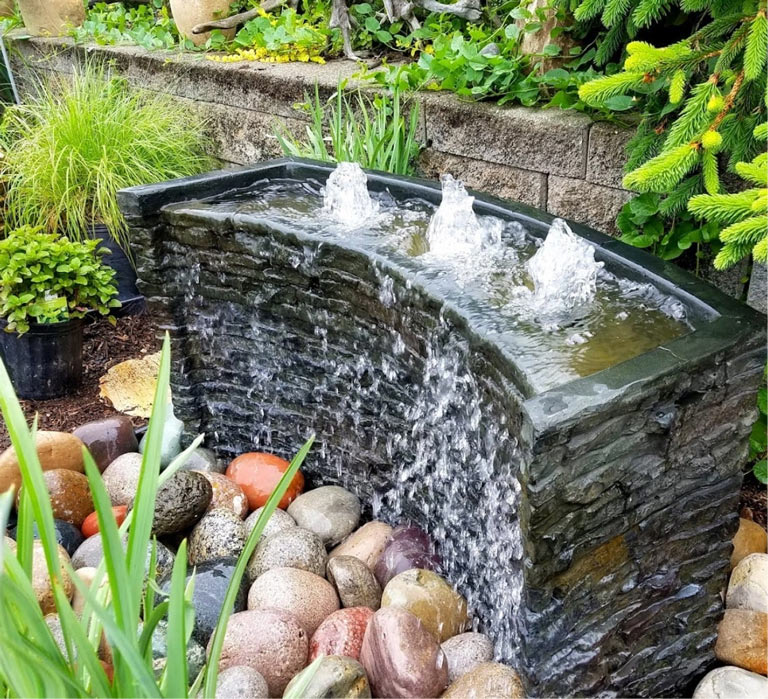 Backyard water feature