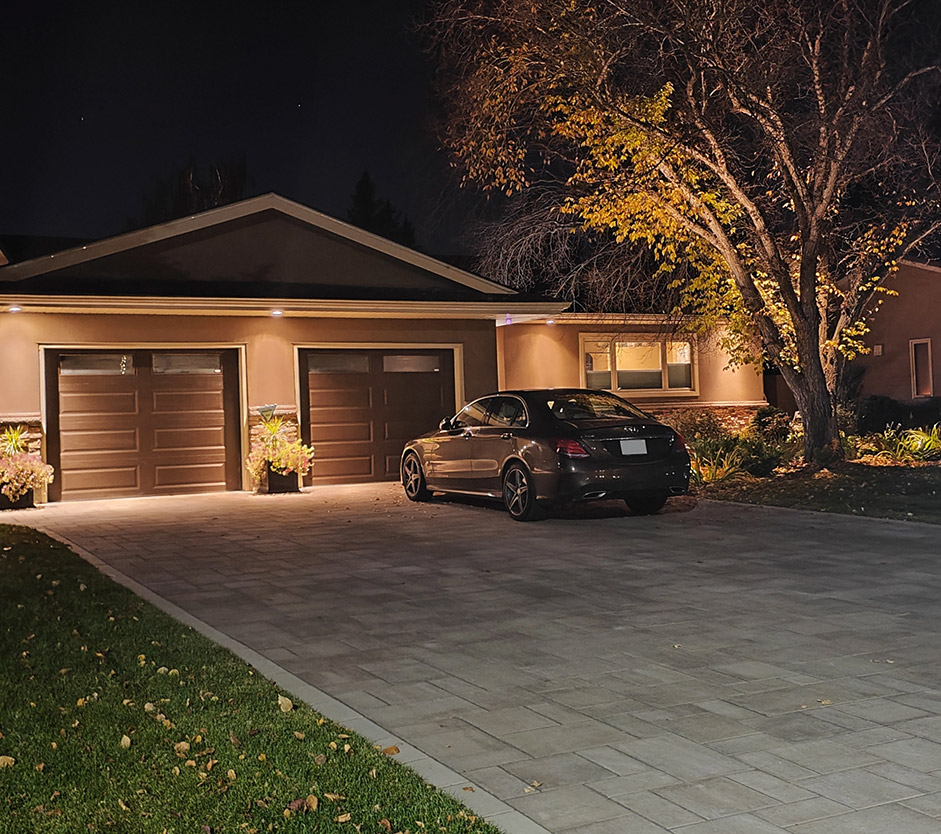 Driveway night